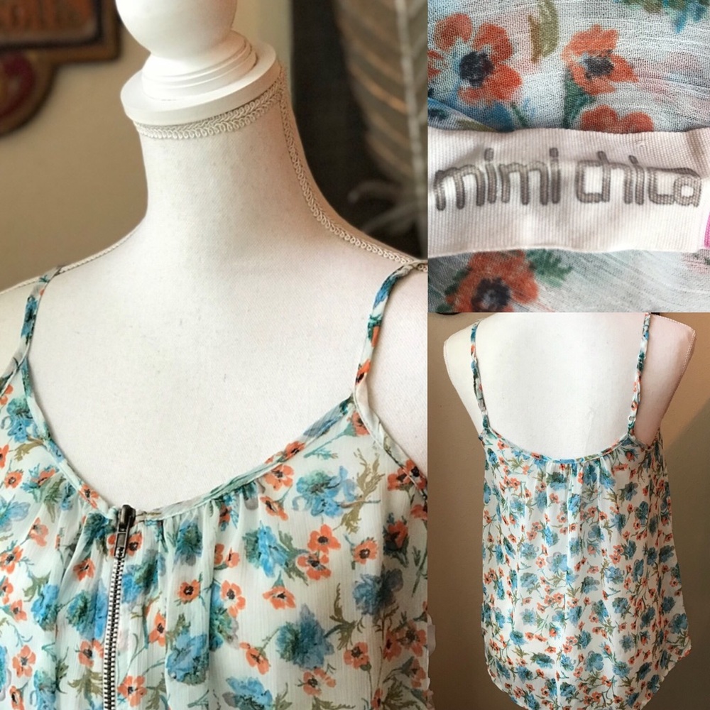 mimi chica floral tank